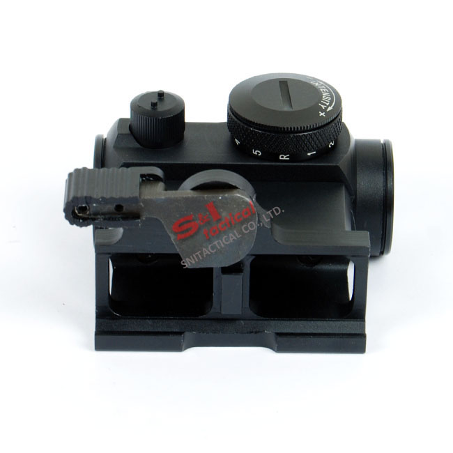 Micro T-1 Style 1x24 Red Dot Sight with 1"QD High Mount